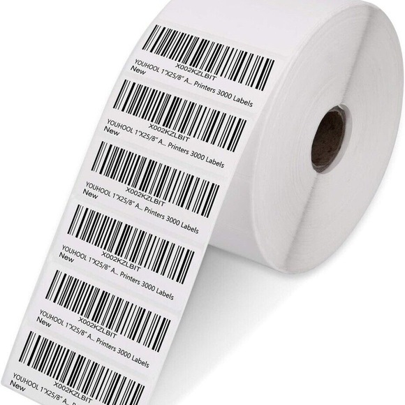 1000/Roll 2.25"x1.25" Direct Thermal Labels SKU Label Zebra Munbyn 1 roll - Picture 1 of 8